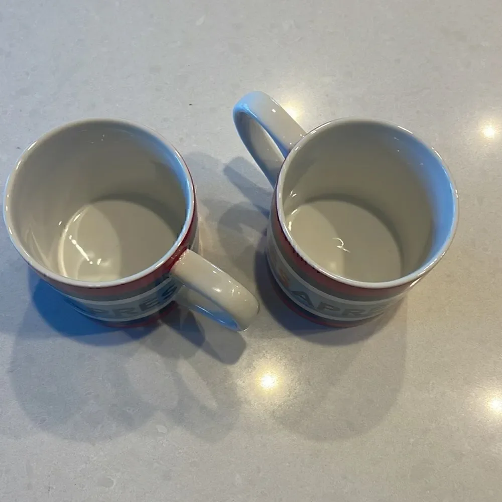 Williams Sonoma mark & graham apre’s coffee cups excellent condition 2 in sale.